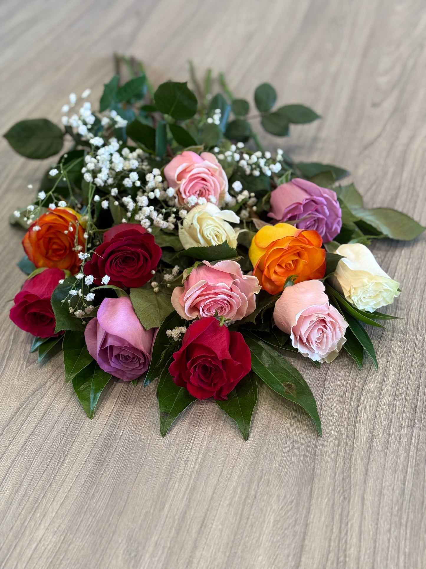 RB07 - Mixed Roses, Long Stem