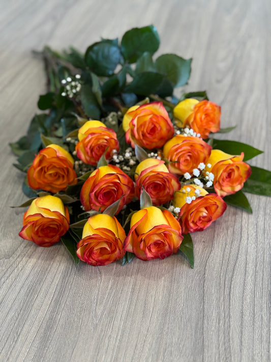 RB06 - 2Tone Yellow - High&Magic Roses, Long Stem