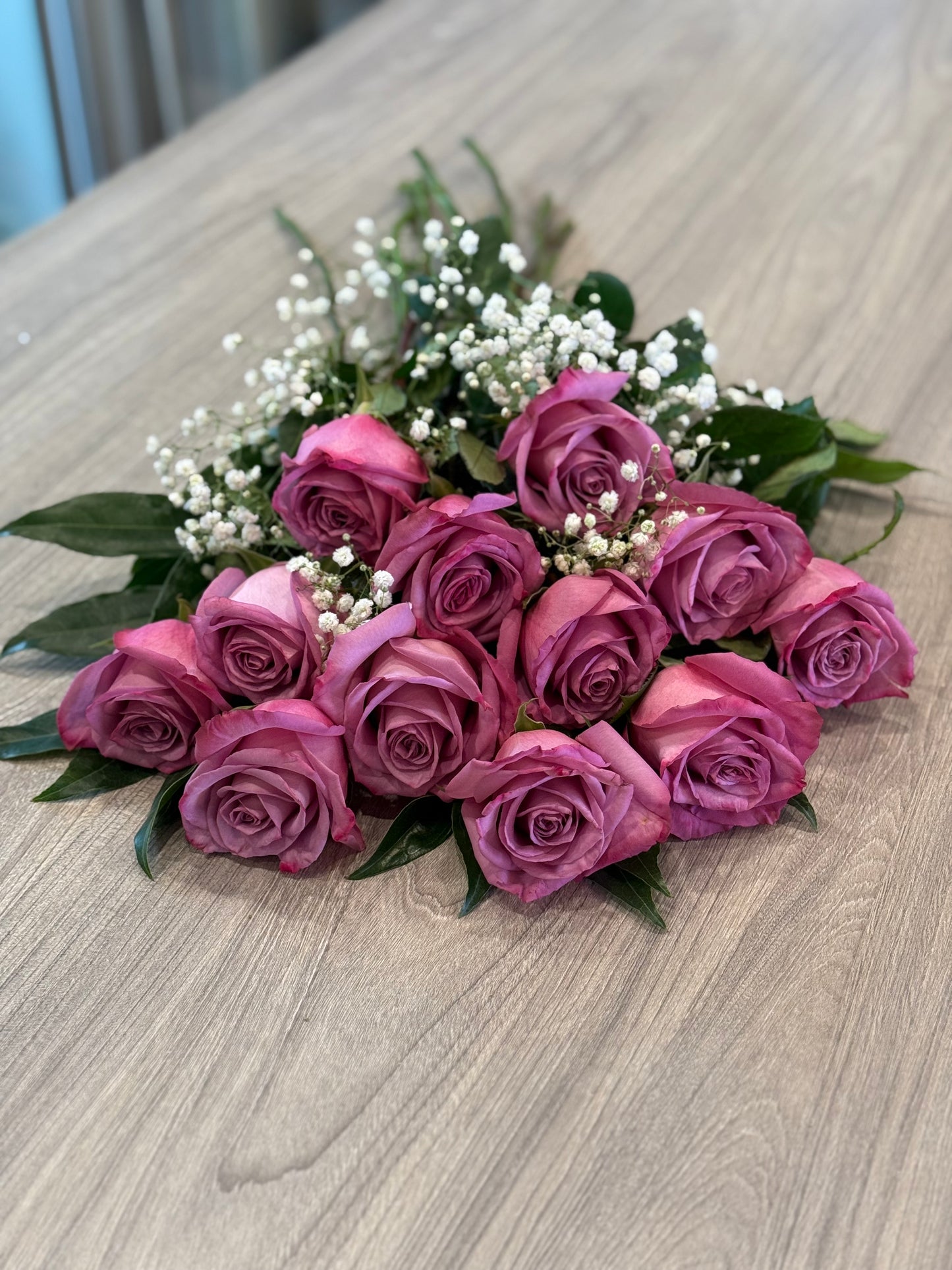 RB03 - Lavender Roses, Long Stem